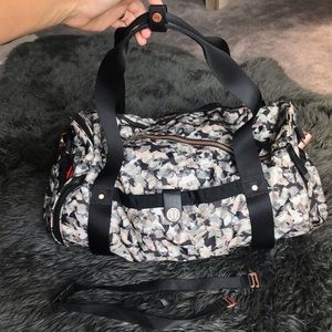 lululemon athletica Black and Gray Travel Bag